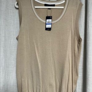Tommy Hilfiger Beige Sleeveless Top